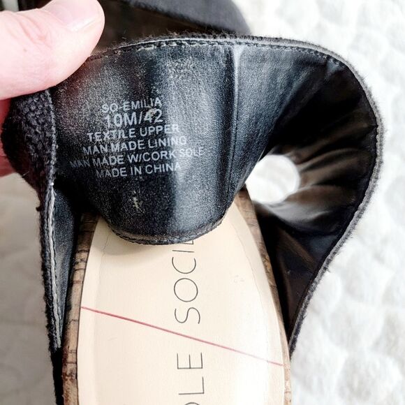 Sole Society Emilia wedge cork sandals 10 42 - Picture 11 of 16